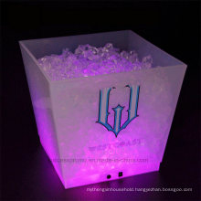 LED Illuminated Rechargeable Ice Bucket 10L Large Frosted Champagne Bucket